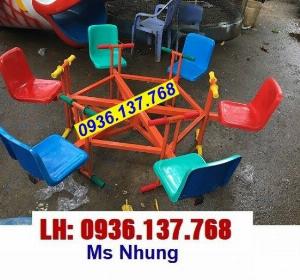 Bán đu quay mâm có ray, đu quay con thú, đu quay con giống giá rẻ