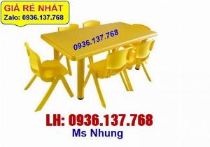 Bán bàn nhựa đúc hình chữ nhật giá rẻ