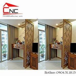 Vách ngăn cnc phòng thờ hiện đại sang trọng