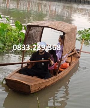 Thuyền gỗ câu cá, Thuyền gỗ chụp ảnh, Thuyền gỗ trang trí