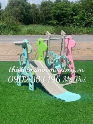 Cầu Trượt Mầm Non Xích Đu Giá Rẻ Cho Trường Mầm Non