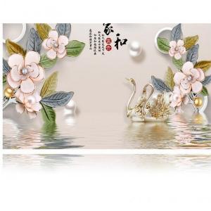 Tranh gạch men 3d dán tường phòng khách - SXZ22