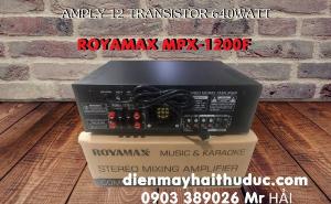 Amply Royamax MPX-1200F thiết kế 12 con Transistor công suất đạt 640Watt
