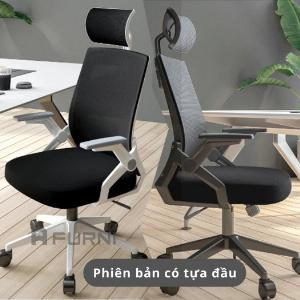 Ghế Lưới Văn Phòng Khung Nhựa Trắng CM4286-M