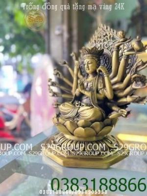 Tượng Phật Chuẩn Đề bằng đồng cao 25cm , thường được đặt ở nơi tôn nghiêm sang trọng mang lại cảm giác bình yên,che chở