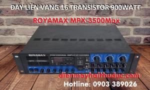 Đẩy liền vang Royamax MPX-3500Max thiết kế 16 con Transistor công suất thật 900Watt