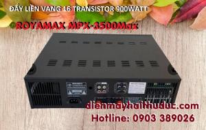 Đẩy liền vang Royamax MPX-3500Max thiết kế 16 con Transistor công suất thật 900Watt