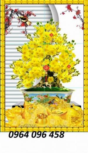 Tranh gạch cây mai 3d - 311SX