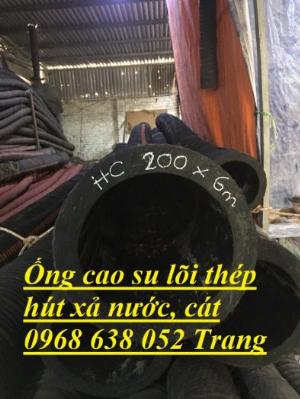 Ống cao su lõi thép Phi 75, Phi 90, Phi 100, Phi 110, Phi 120, Phi 150, Phi 200, Phi 250, Phi 300