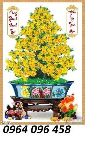 Tranh gạch 3d cây mai vàng - FSZ221
