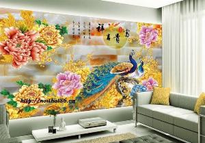 Tranh gạch 3d phòng khách - 5222SM