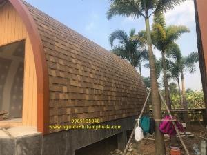 Ngói bitum phủ đá trang trí nhà lắp ghép Đà Lạt