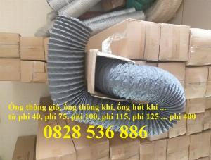 Ống thông khí chịu nhiệt phi 200, ống dẫn khí D250, Ống gió bụi phi 300, Ống thông khí D400, D500