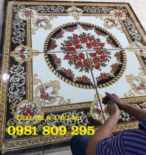 Gạch thảm hoa đỏ - thảm trang trí
