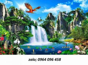 Tranh cảnh đồng quê - tranh gạch 3d cảnh đồng quê - BSA11