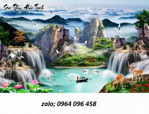 Tranh cảnh đồng quê - tranh gạch 3d cảnh đồng quê - BSA11