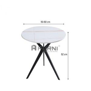 Bàn trà bàn sofa góc mặt đá chân sắt sơn tĩnh điện nhập khẩu TS0959-05E