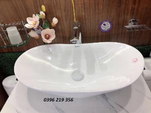 Lavabo thuyền trắng-chậu đặt bàn