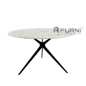 Bàn trà mặt đá phiến chân sắt sơn tĩnh điện cho nhà phố căn hộ hiện đại TS0958-07E