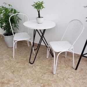 Bàn ghế cà phê sắt mỹ nghệ1
