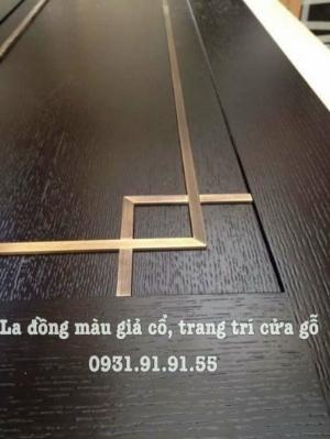Nẹp La đồng - T đồng ốp sàn trang trí - La đồng trang trí viền cửa - La đồng ốp tường