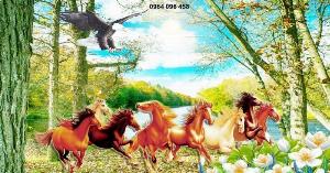 Tranh gạch men 3d phong thủy tuổi dần - KAZ111