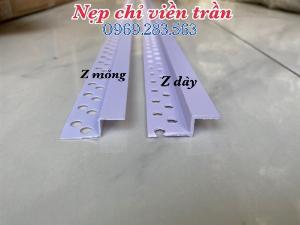Nẹp tạo rãnh trang trí tường/trần - Nẹp VZ viền trần - Nẹp tạo khe viền trần chống nứt - Nẹp U âm tường trang trí