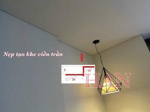 Nẹp tạo rãnh trang trí tường/trần - Nẹp VZ viền trần - Nẹp tạo khe viền trần chống nứt - Nẹp U âm tường trang trí