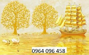 Tranh gạch 3d cây kim tiền - 0322SP
