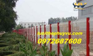 Hàng rào lưới thép, hàng rào công ty, hàng rào mạ kẽm đẹp dây 4 ly, 5ly, 6ly