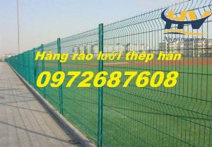 Hàng rào lưới thép, hàng rào mạ kẽm sơn tĩnh điên D4, D5 ô 50*150 tại Bạc Liêu