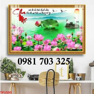 Tranh mẹ cha, gạch tranh thư pháp ý nghĩa