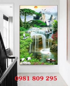 Tranh gạch khổ đứng thiên nhiên