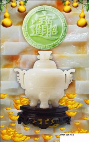 Tranh gạch men 3d phong thủy cá chép - VC554