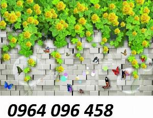 Mẫu tranh gạch 3d hoa hồng leo - SZ111