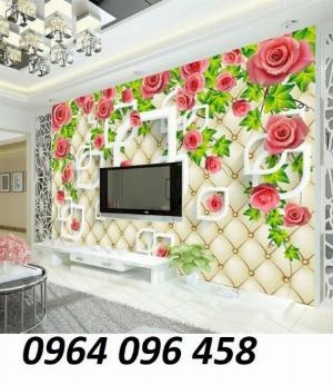Mẫu tranh gạch 3d hoa hồng leo - SZ111