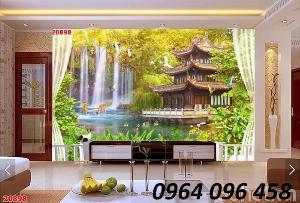 Tranh gạch 3d cảnh đồng quê - 844XL