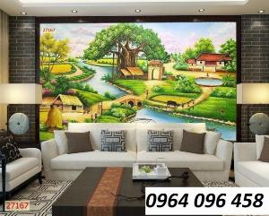 Tranh gạch 3d cảnh đồng quê - 844XL