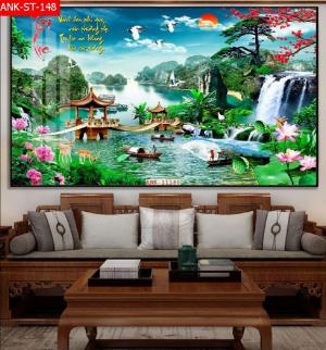 Tranh gạch 3d phong cảnh đẹp - GSAZ2