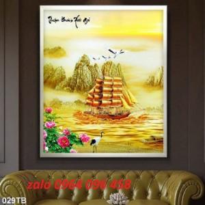 Tranh gạch 3d thuận buồm xuôi gió - BC422