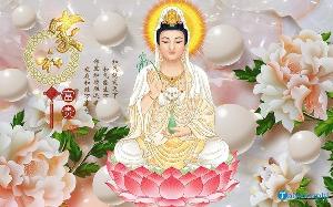 Tranh gạch 3d phật quan âm - DXZ33