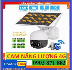 Camera năng lượng 4g hamrol 3mp 4g sim card - camera 4g năng lượng mặt trời 3mp full hd - dùng sim 4g