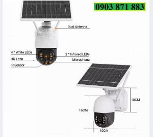 Camera năng lượng 4g hamrol 3mp 4g sim card - camera 4g năng lượng mặt trời 3mp full hd - dùng sim 4g