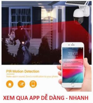Camera dùng năng lượng mặt trời có khe gắn sim 4g và thẻ nhớ,phần mềm esee cloud