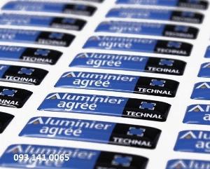 Xưởng sản xuất logo tem nổi, in tem nổi , tem phủ keo, giao hàng toàn quốc