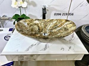 Chậu rửa mặt thuyền vân đá-lavabo dương bàn