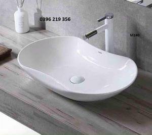 Bồn rửa mặt thuyền trắng-lavabo dương bàn