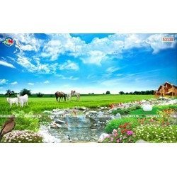 Tranh gạch 3D - phong cảnh hữu tình