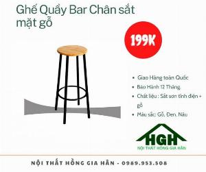 Ghế quầy Bar Tp.HCM Hồng Gia Hân G0804