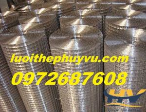 Lưới Thép Hàn Mạ Kẽm D2, D2,5, D3, D4 Mắt 25X25, 30X30, 50X50
